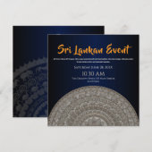 Sri Lanka uitnodigingsontwerp Save The Date (Voorkant / Achterkant)