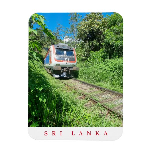 Sri Lanka uitzicht koelkastmagneet Magneet (Verticaal)