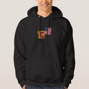 Sri Lanka USA Sri Lankaanse Amerikaanse Vlag Hoodie