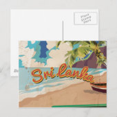 Sri Lanka  Vacation Poster Briefkaart (Voorkant / Achterkant)