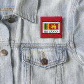 Sri Lanka Vierkante Button 5,1 Cm (In situ)