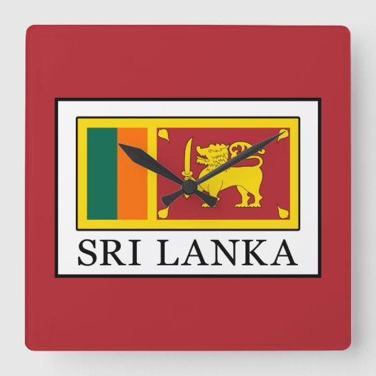 Sri Lanka Vierkante Klok (Voorkant)