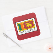 Sri Lanka Vierkante Sticker (Envelop)