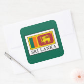 Sri Lanka Vierkante Sticker (Envelop)