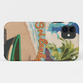 Sri Lanka Vintage Vakantie Reisposter Case-Mate iPhone Case (Achterkant (horizontaal))