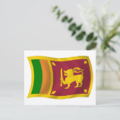 Sri Lanka Vlag Ansichtkaart Briefkaart (Staand voorkant)