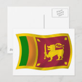 Sri Lanka Vlag Ansichtkaart Briefkaart (Voorkant / Achterkant)