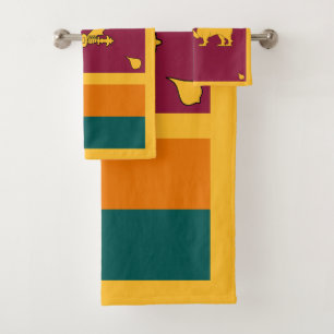 Sri Lanka-vlag Bad Handdoek