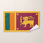 Sri Lanka-vlag Bad Handdoek (Handdoek)