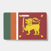 Sri Lanka-vlag Badge (Achterkant)