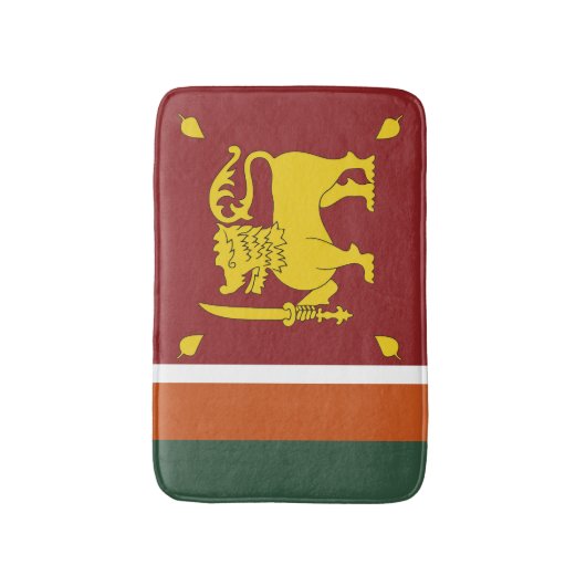 Sri Lanka vlag Badmat (Voorkant Verticaal)