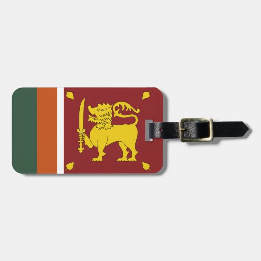 Sri Lanka-vlag Bagagelabel (Voorkant horizontaal)