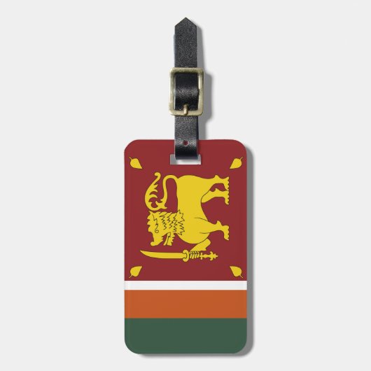 Sri Lanka-vlag Bagagelabel (Voorkant verticaal)