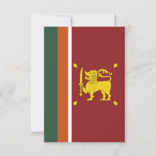 Sri Lanka vlag Bedankkaart