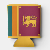 Sri Lanka-vlag Blikjeskoeler (Achterkant)