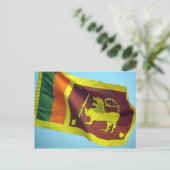 sri lanka vlag briefkaart (Staand voorkant)