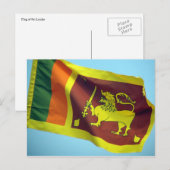 sri lanka vlag briefkaart (Voorkant / Achterkant)