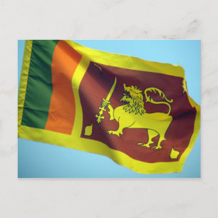 sri lanka vlag briefkaart