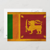 Sri Lanka vlag Briefkaart (Voorkant / Achterkant)