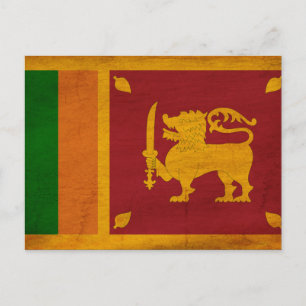 Sri Lanka vlag Briefkaart