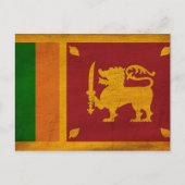 Sri Lanka vlag Briefkaart (Voorkant)
