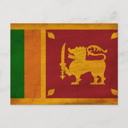 Sri Lanka vlag Briefkaart (Voorkant)