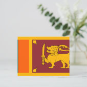 Sri Lanka vlag Briefkaart (Staand voorkant)