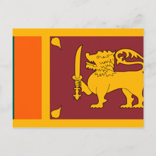 Sri Lanka vlag Briefkaart
