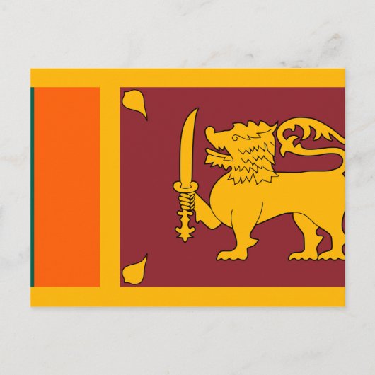 Sri Lanka vlag Briefkaart (Voorkant)