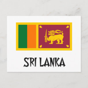 Sri Lanka vlag Briefkaart