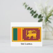 Sri Lanka vlag Briefkaart (Staand voorkant)