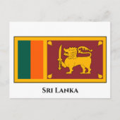 Sri Lanka vlag Briefkaart (Voorkant)