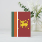 Sri Lanka vlag Briefkaart (Staand voorkant)