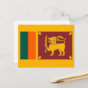 Sri Lanka - vlag - Briefkaart