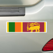 Sri Lanka vlag Bumpersticker (Op auto)