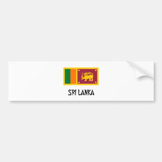 Sri Lanka vlag Bumpersticker (Voorkant)