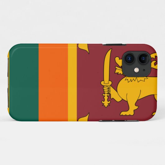 Sri Lanka vlag Case-Mate iPhone Case (Achterkant (horizontaal))