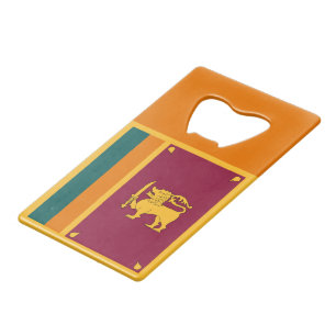 Sri Lanka-vlag Creditkaart Flessenopener