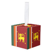 Sri Lanka vlag Decoratie (Voorkant hoekig)