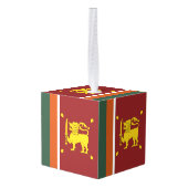 Sri Lanka vlag Decoratie (Achter hoekig)