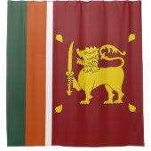 Sri Lanka vlag Douchegordijn (Voorkant)