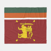 Sri Lanka vlag Fleece Deken (Voorkant (Horizontaal))
