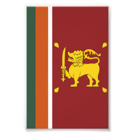 Sri Lanka vlag Foto Afdruk