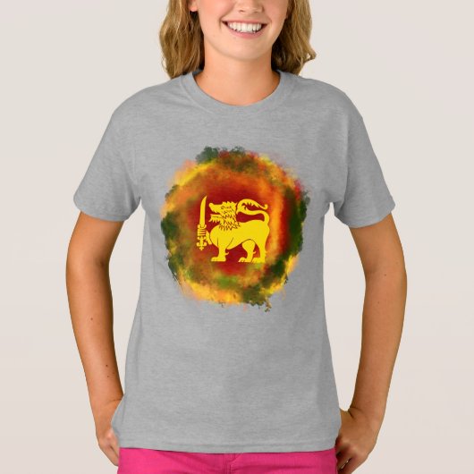 SRI LANKA VLAG GESCHENK COLLECTIE - T-SHIRT (Voorkant)