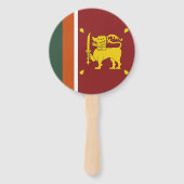 Sri Lanka vlag Handwaaier (Voorkant)