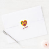 Sri Lanka vlag Heart Ronde Sticker (Envelop)