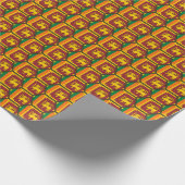 Sri Lanka-vlag Honingcomb Wrapping Paper Cadeaupapier (Hoek)