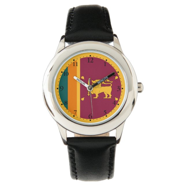 Sri Lanka-vlag Horloge (Voorkant)