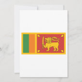 Sri Lanka vlag Kaart (Voorkant)