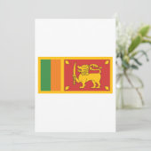 Sri Lanka vlag Kaart (Staand voorkant)
